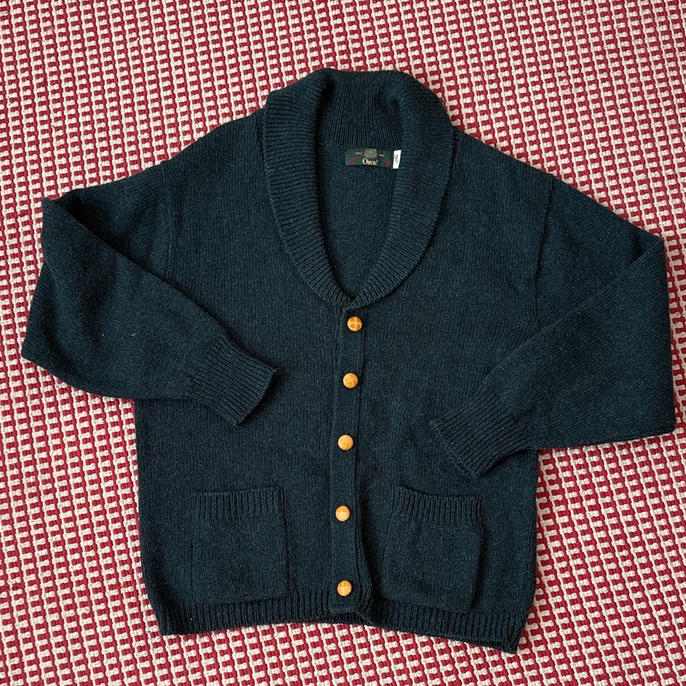 Vintage Orvis Green Knit Sweater